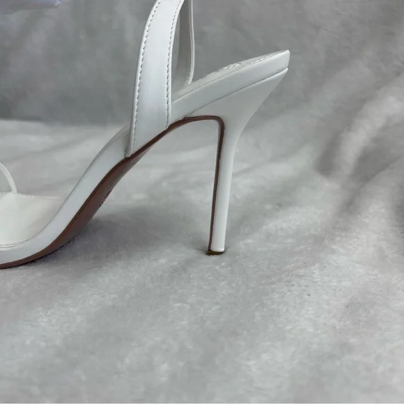 ASOS DESIGN Nali Barely There Heeled Sandals in White Sz US 9 NEW - Picture 6 of 10